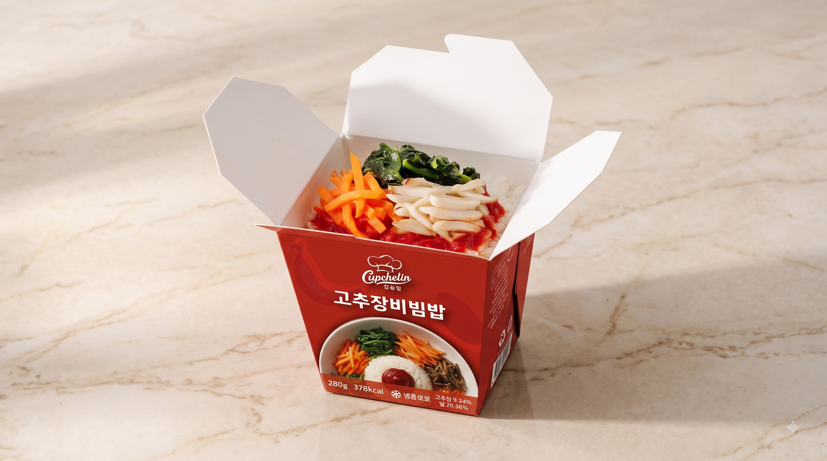 Cupchelin Gochujang Bibimbap cup package